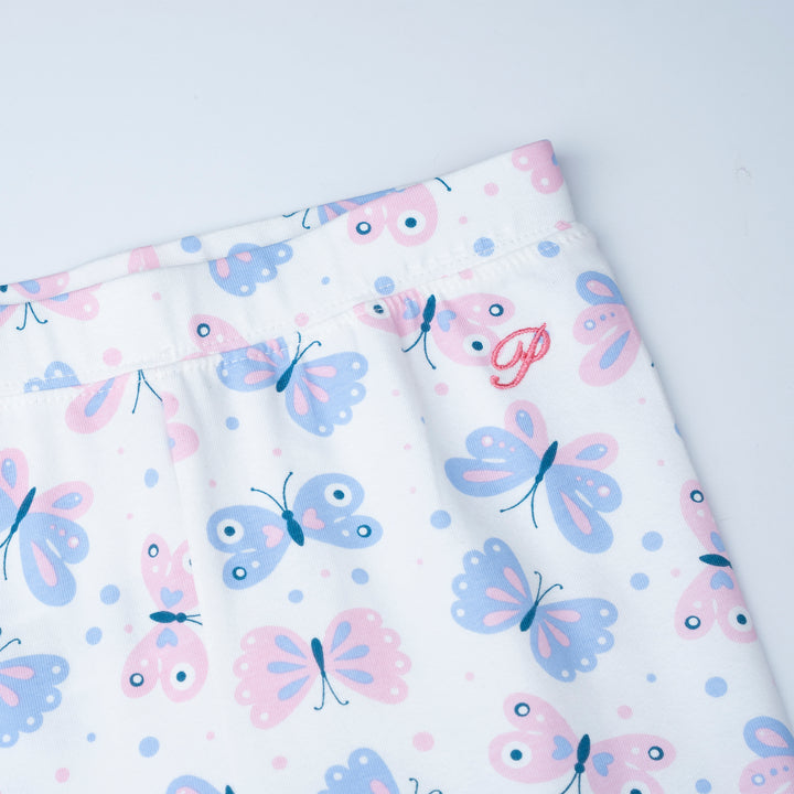 Poney Girls Pink Butterfly Allover Legging