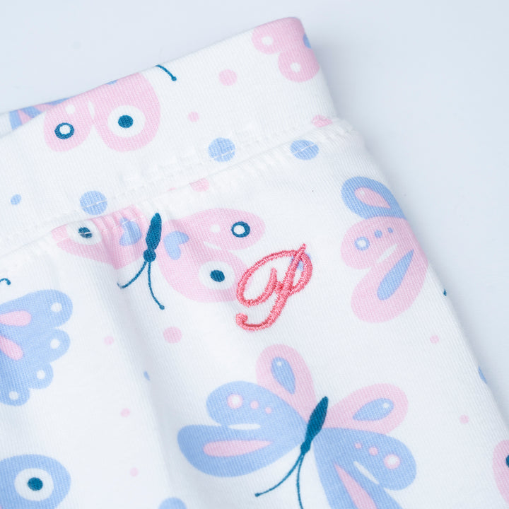 Poney Girls Pink Butterfly Allover Legging