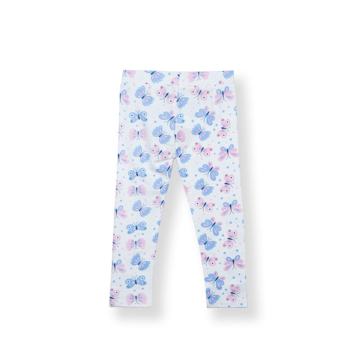 Poney Girls Pink Butterfly Allover Legging
