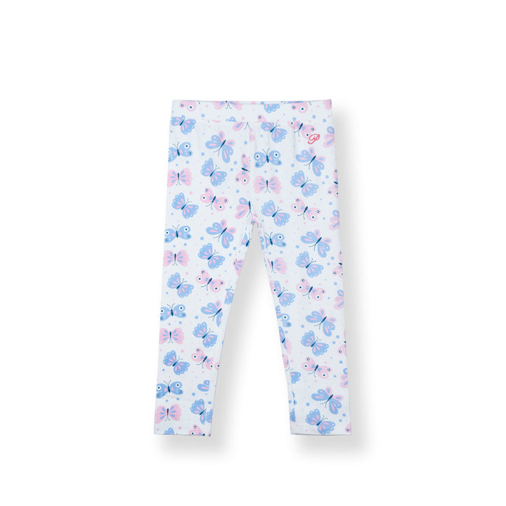 Poney Girls Pink Butterfly Allover Legging