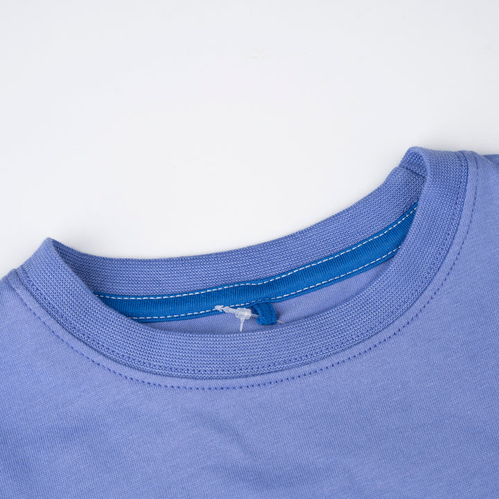 Purple Print Logo Sleeve Tee