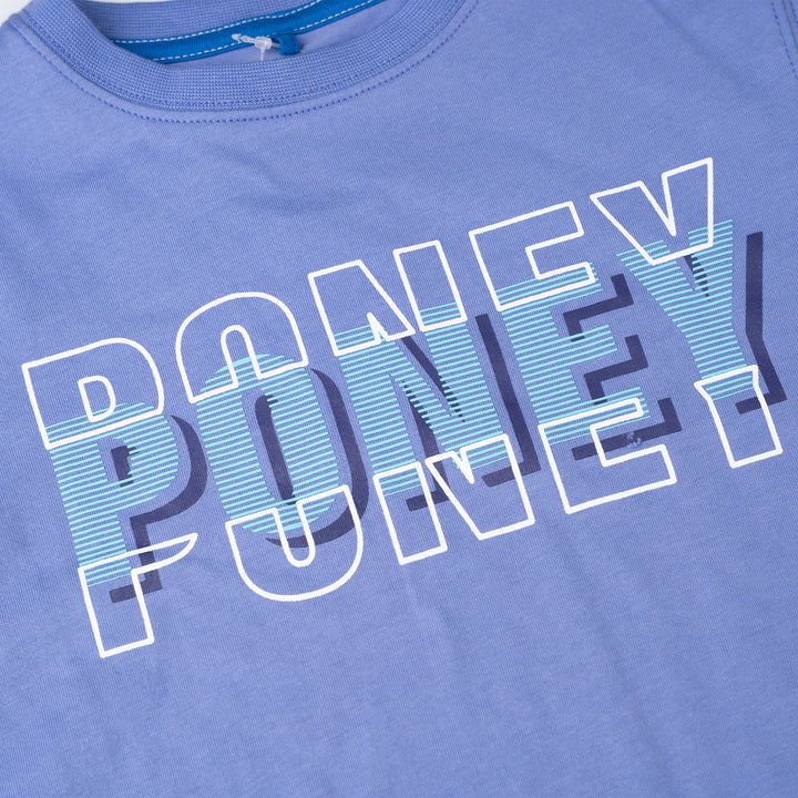 Purple Print Logo Sleeve Tee