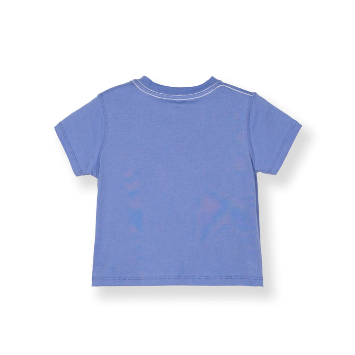 Baby Purple Print Logo Sleeve Tee