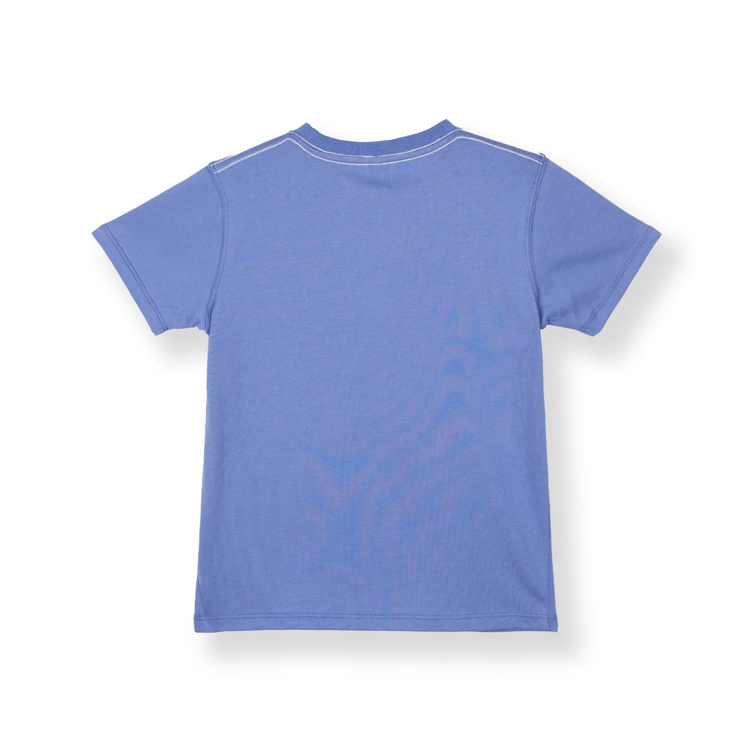 Purple Print Logo Sleeve Tee