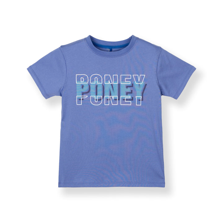 Purple Print Logo Sleeve Tee