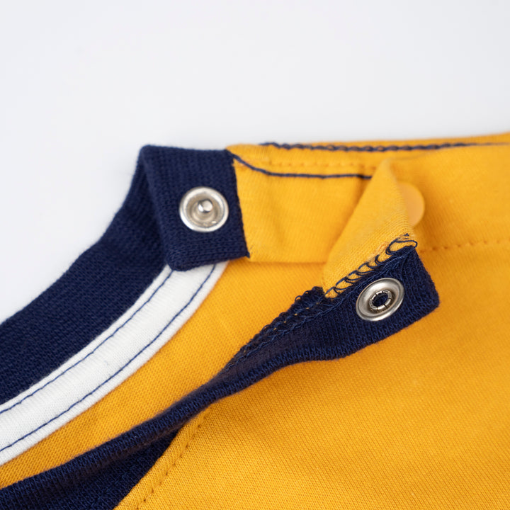 Baby Yellow Print Logo Sleeve Tee