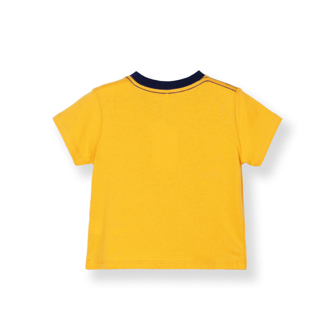 Baby Yellow Print Logo Sleeve Tee