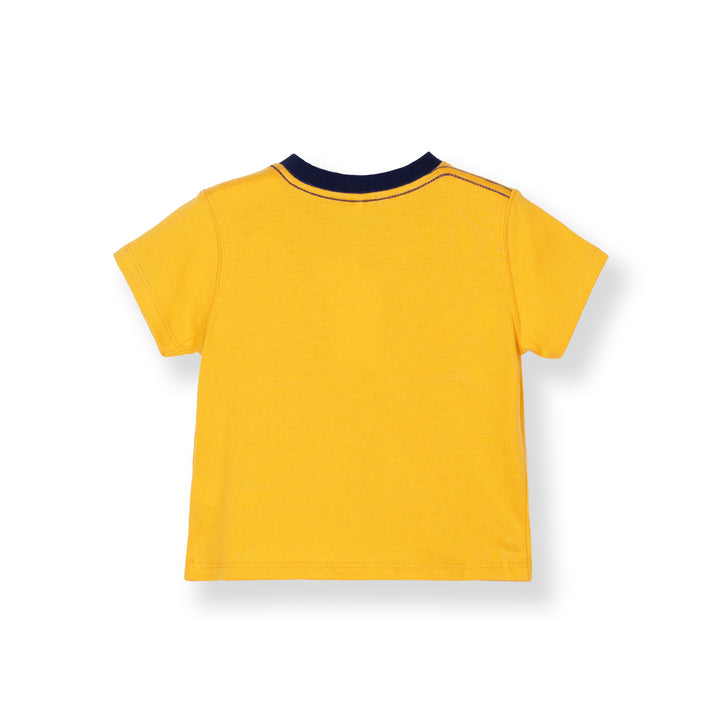Baby Yellow Print Logo Sleeve Tee