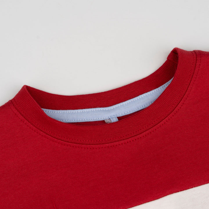 Red Cut & Sew Short Sleeve Tee