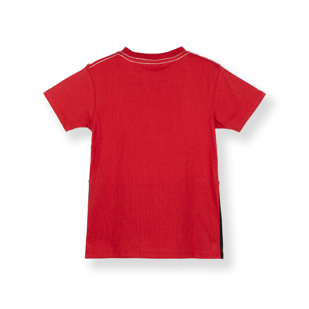 Red Cut & Sew Short Sleeve Tee