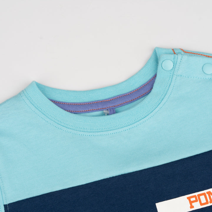 Baby Turquoise Cut & Sew Short Sleeve Tee