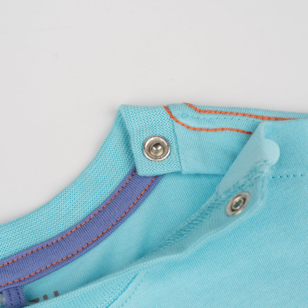 Baby Turquoise Cut & Sew Short Sleeve Tee