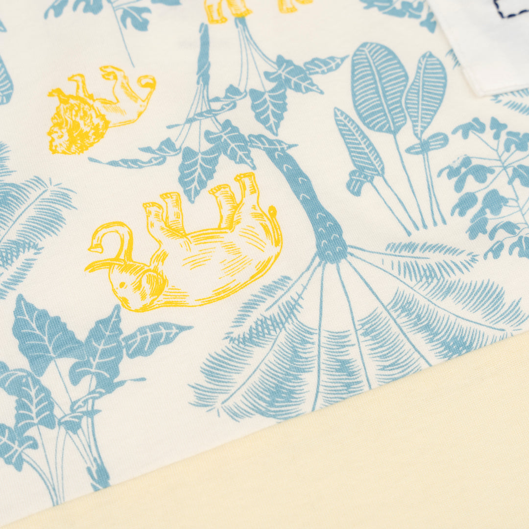 White Cut & Sew Short Sleeve Tee