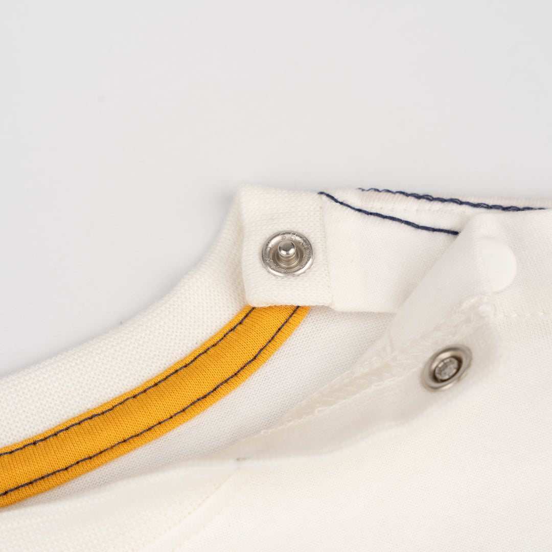 Baby White Cut & Sew Short Sleeve Tee