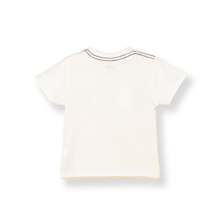 Baby White Cut & Sew Short Sleeve Tee
