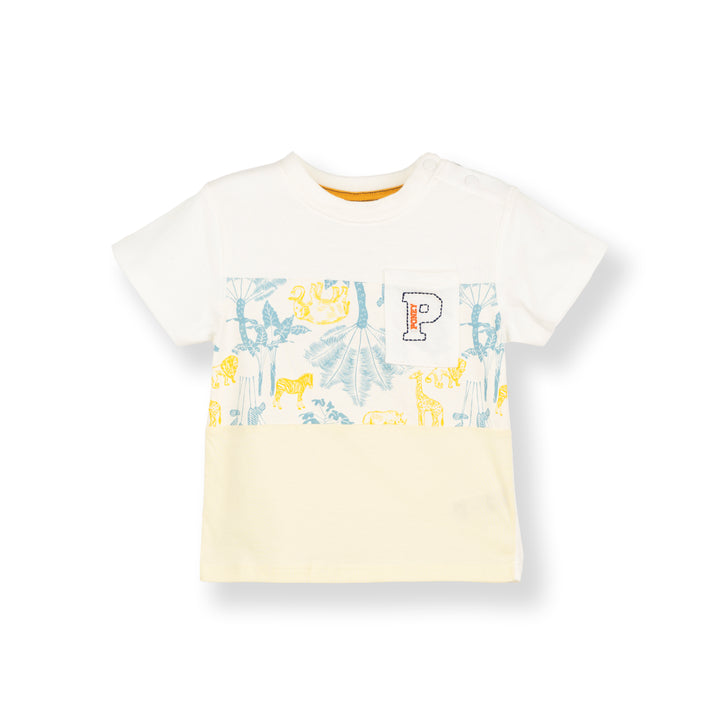 Baby White Cut & Sew Short Sleeve Tee