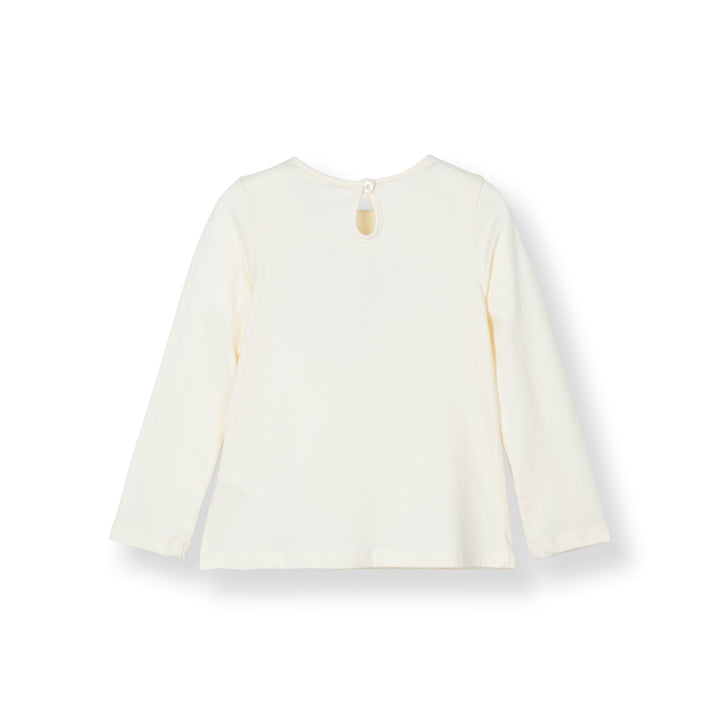 [Online Exclusive] Poney Girls Cream Pristine Long Sleeve Tee