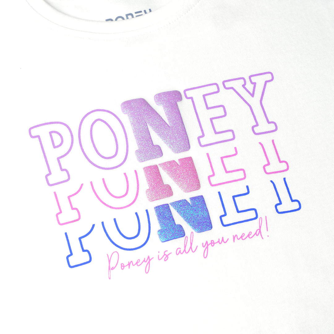 Poney Logo Stacked Short Sleeve Tee