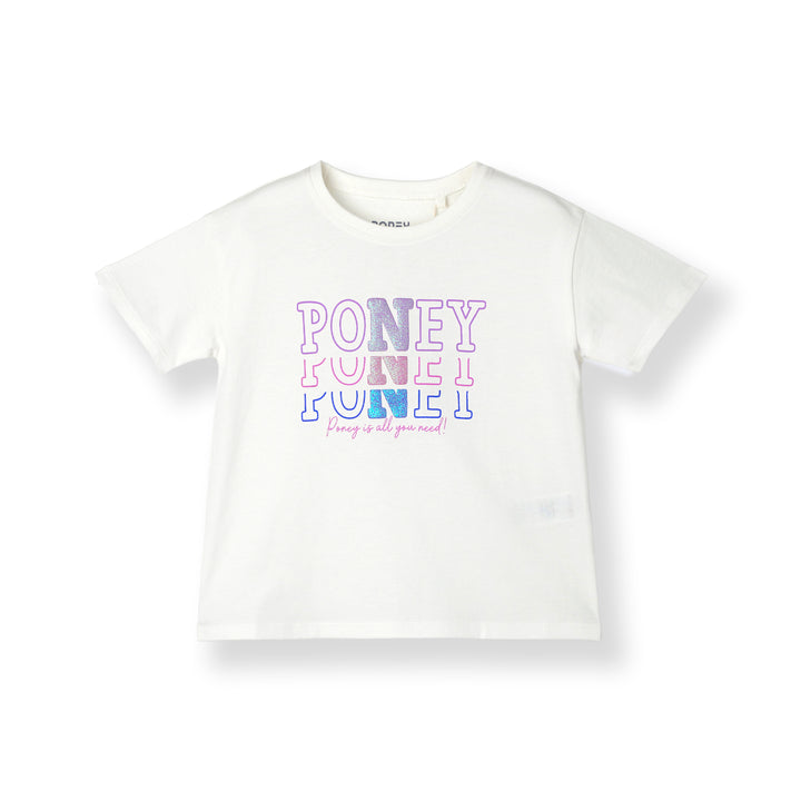 Poney Logo Stacked Short Sleeve Tee
