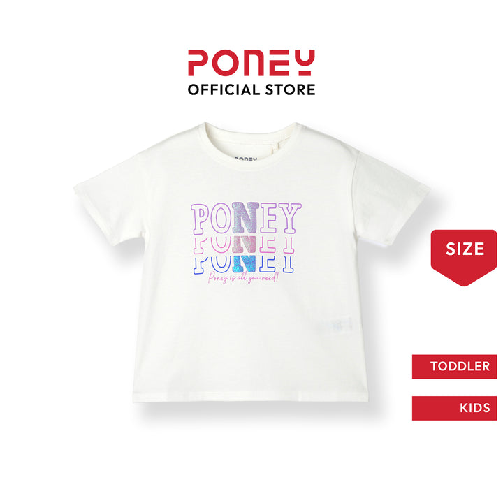 Poney Logo Stacked Short Sleeve Tee