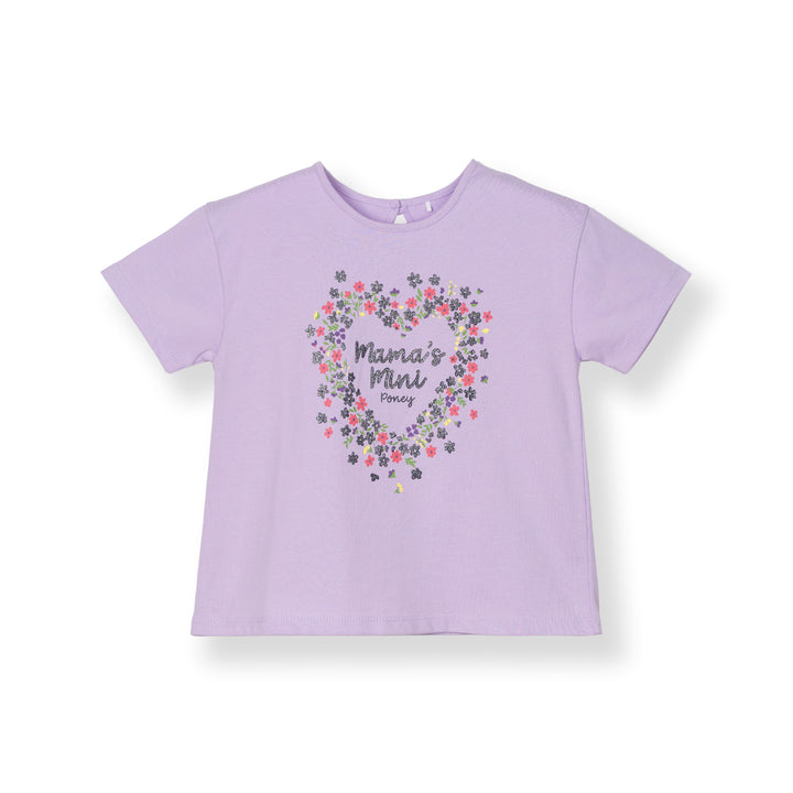 [Online Exclusive] Poney Girls Lt.Purple Mama's Mini Short Sleeve Tee