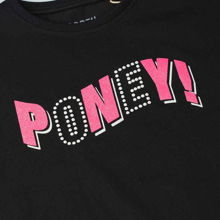 Poney Logo Wavy Short Sleeve Tee