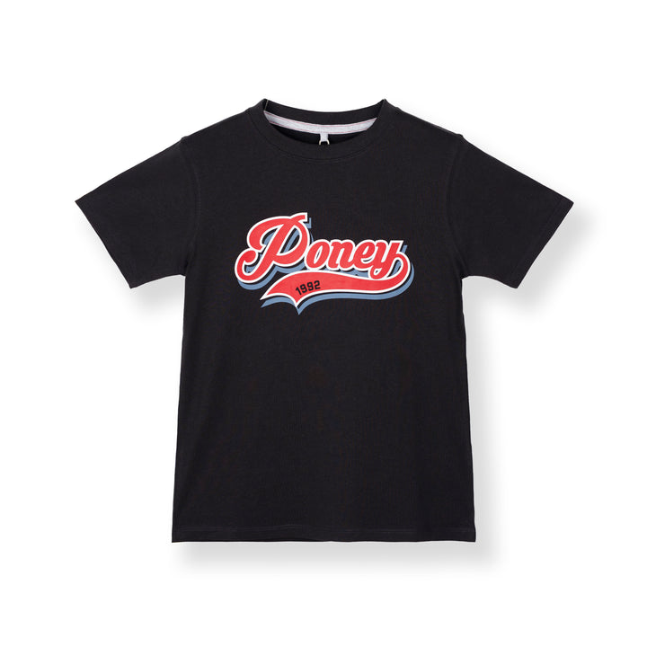 [NEW] Poney Unisex Kids Poney Authentic Logo Short Sleeve Tee