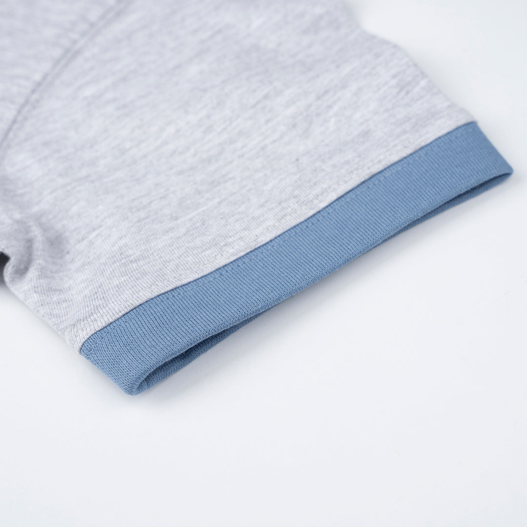 Poney Melange Unisex Kids Poney Mascot Logo Short Sleeve Tee - Colour Block