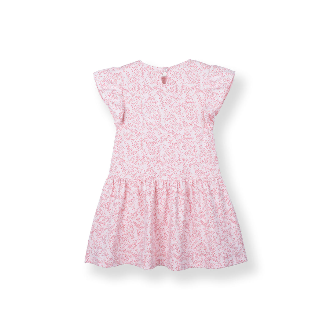 Poney Girls Light Pink Fern Whisper Short Sleeve Dress