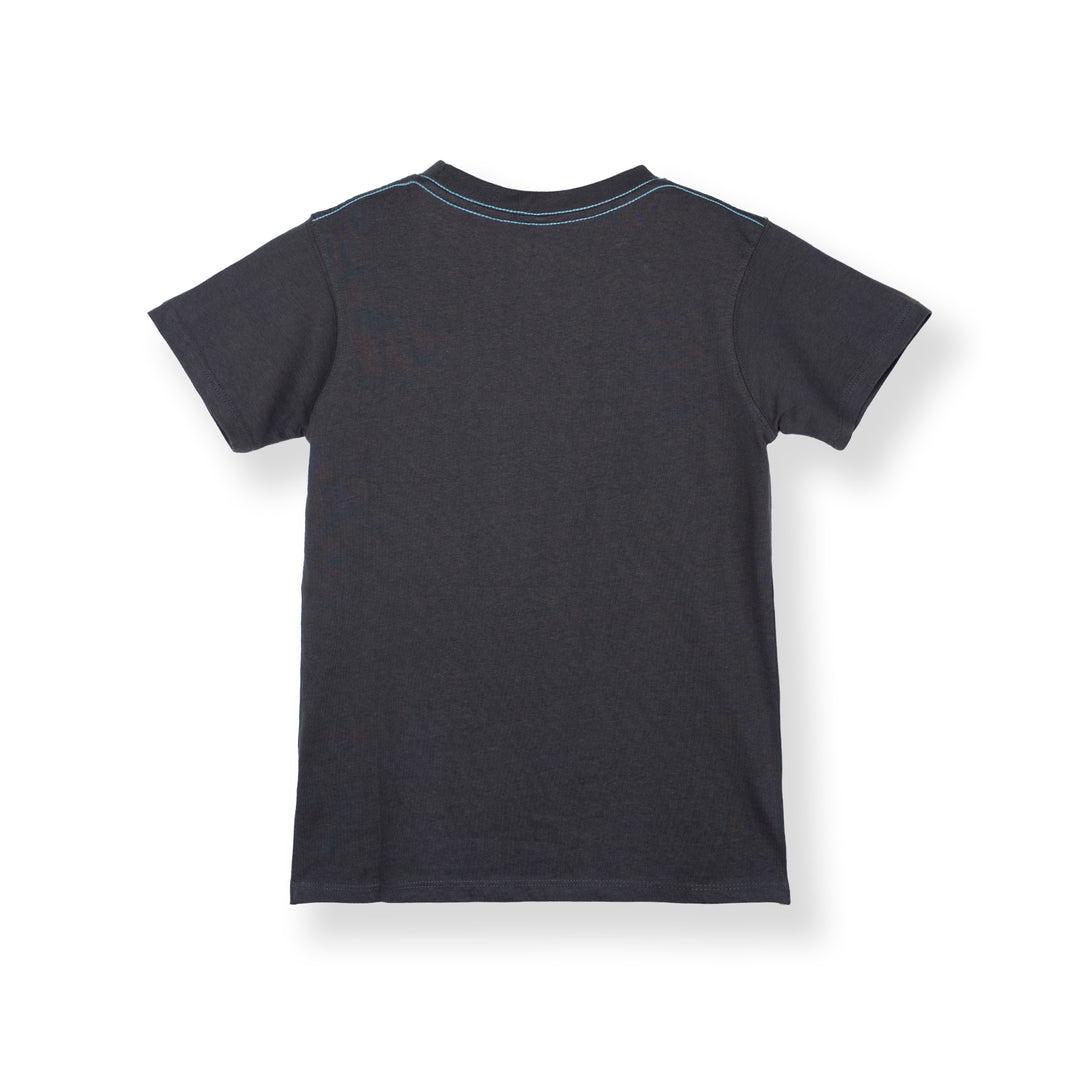 Poney Boys Grey Peat Poney Logo Tee