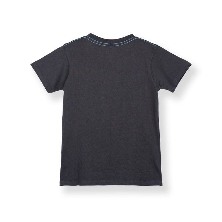 Poney Boys Grey Peat Poney Logo Tee