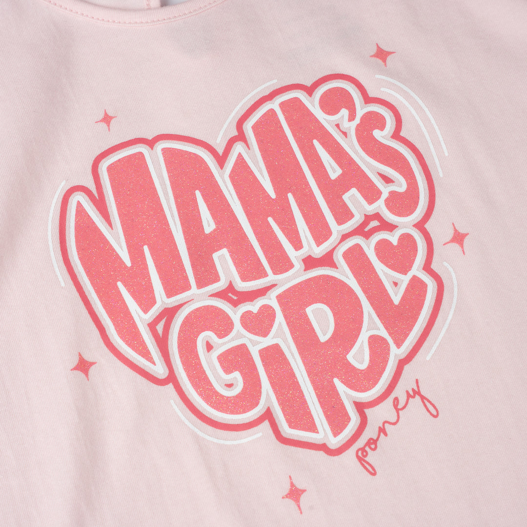 [Online Exclusive] Poney Girls Lt.Pink Mama's Girl Short Sleeve Tee