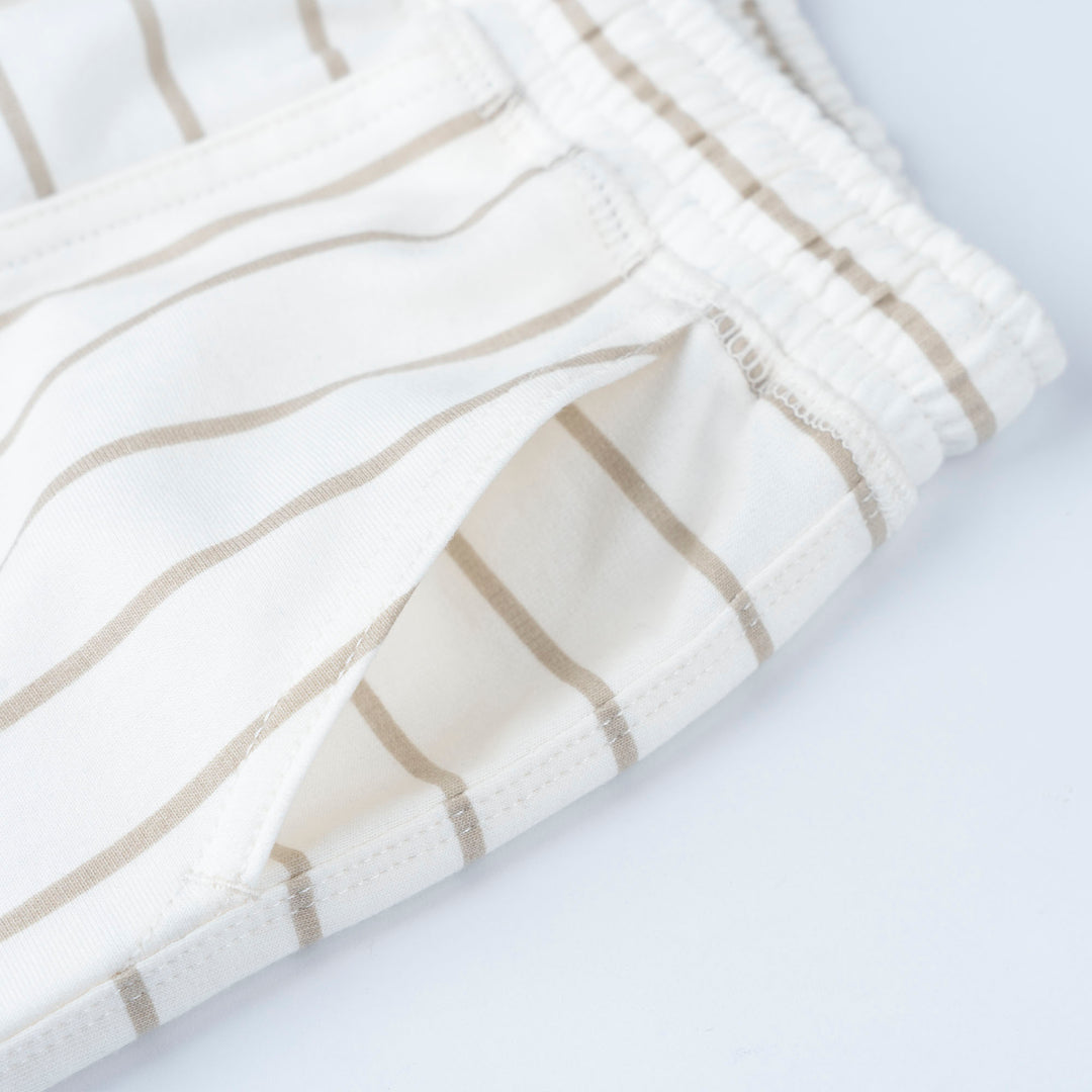 Coca Mocha Striped Bermuda