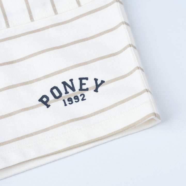 Coca Mocha Striped Bermuda