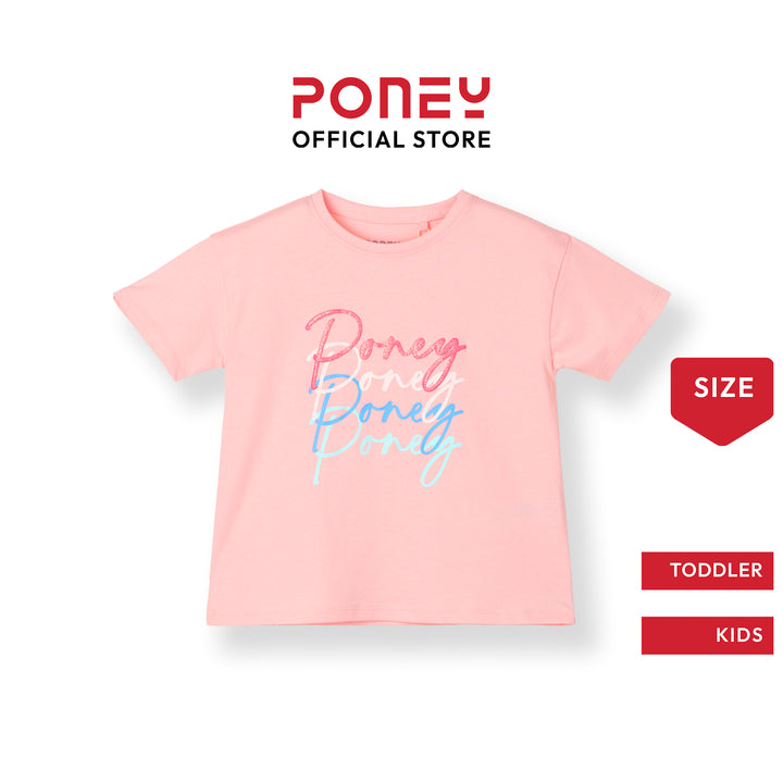 Poney Logo Scripted Short Sleeve Tee