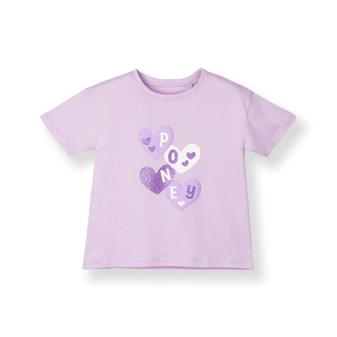 Poney Logo Heart Short Sleeve Tee