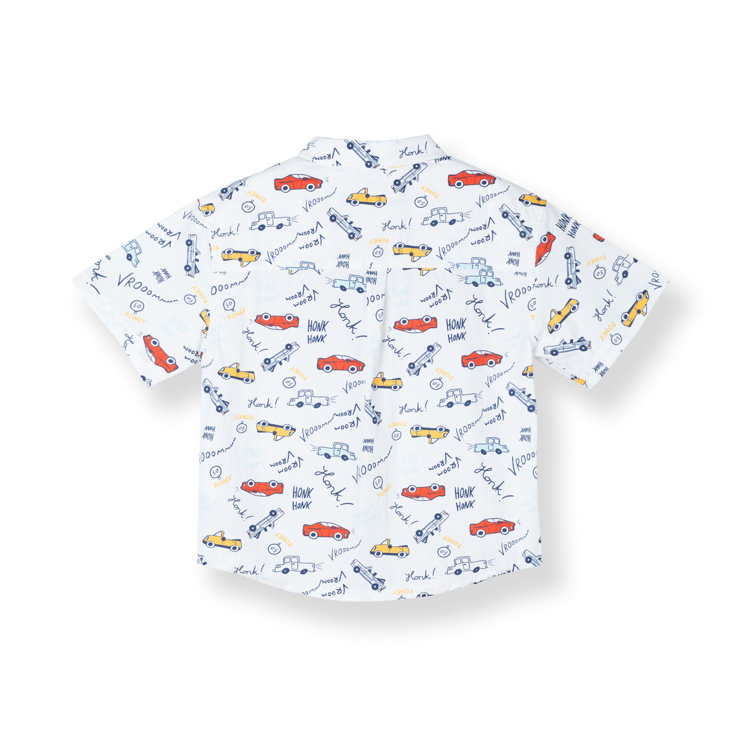 Sketch-Ride Loose Fit Short Sleeve Shirt