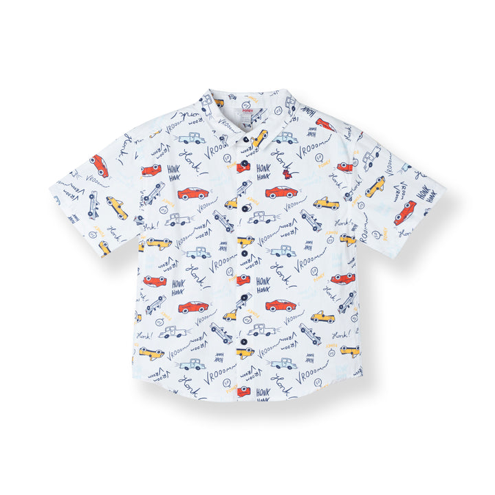 Sketch-Ride Loose Fit Short Sleeve Shirt