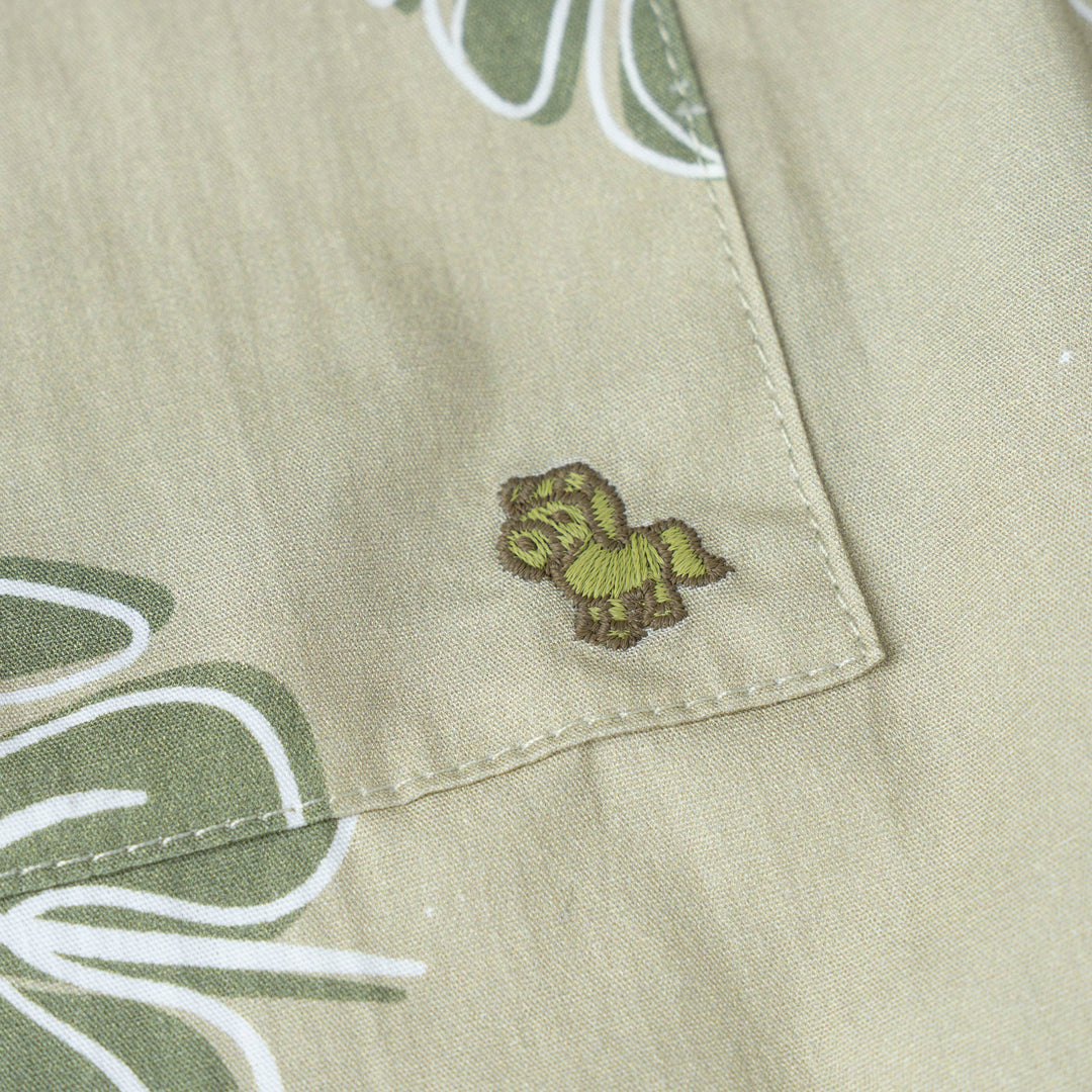 Monstera Leaf Loose Fit Short Sleeve Shirt