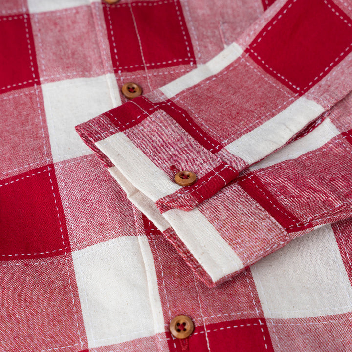 Cider Checkered Long Sleeve Shirt