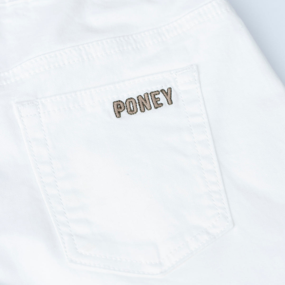 White Wide Leg Bermuda Shorts