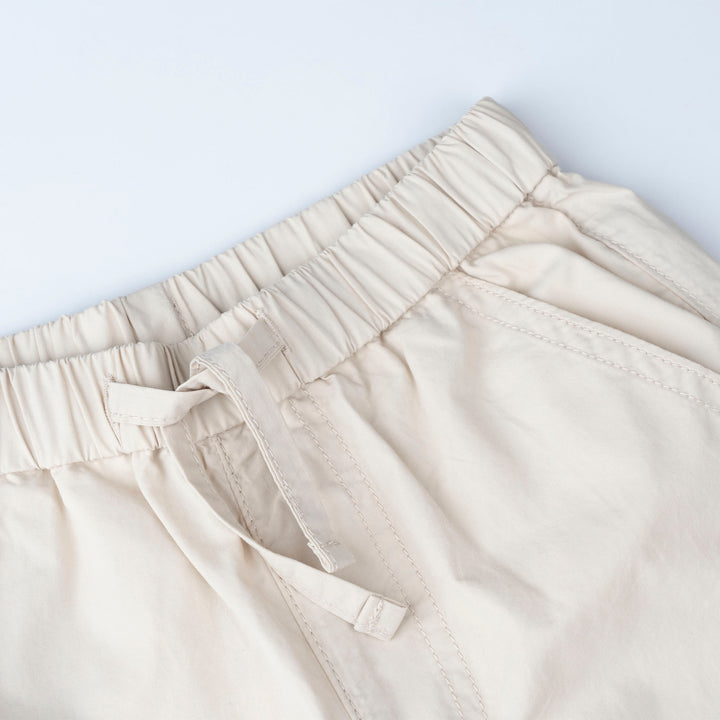 Light  Grey Loose Fit Cargo Long Pants