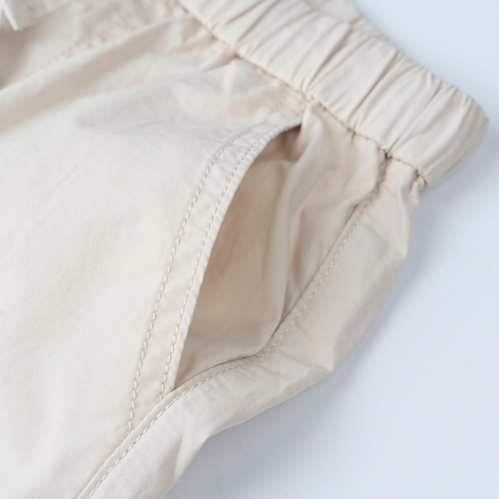 Light  Grey Loose Fit Cargo Long Pants