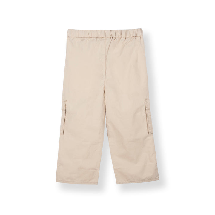 Khaki Loose Fit Cargo Long Pants