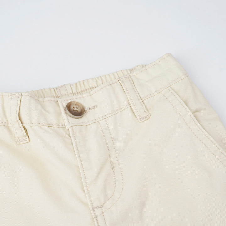 Poney Baby Boy Light Khaki Zip-Up Long Pants