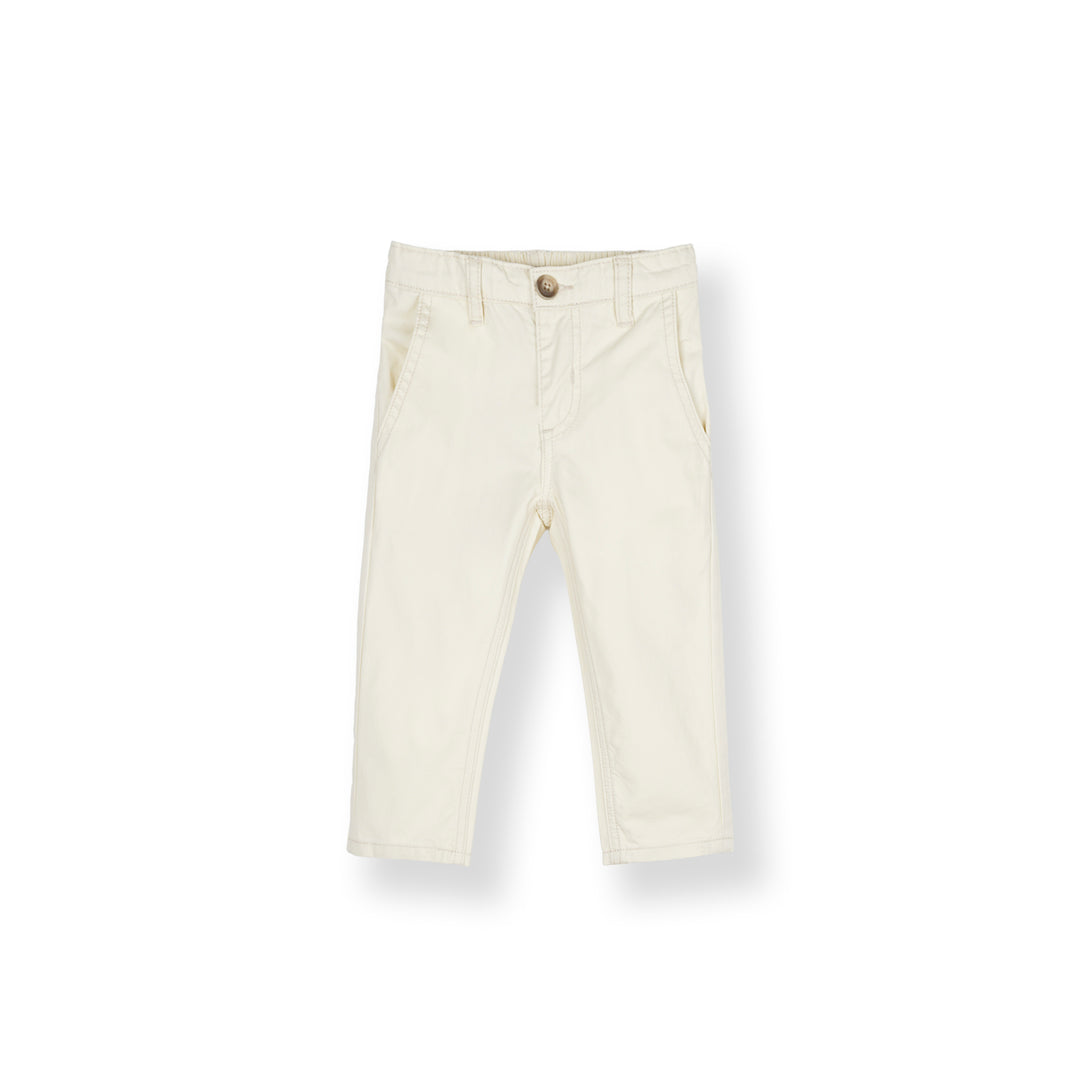 Poney Baby Boy Light Khaki Zip-Up Long Pants