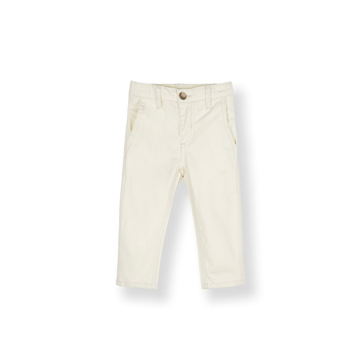 Poney Baby Boy Light Khaki Zip-Up Long Pants