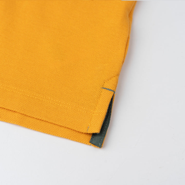 Boys Mustard Trail Henley Short Sleeve Polo