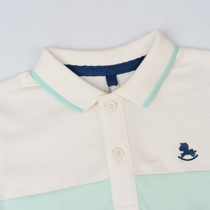 Baby Boy Triple Splash Cut & Sew Short Sleeve Polo (2250441KB)