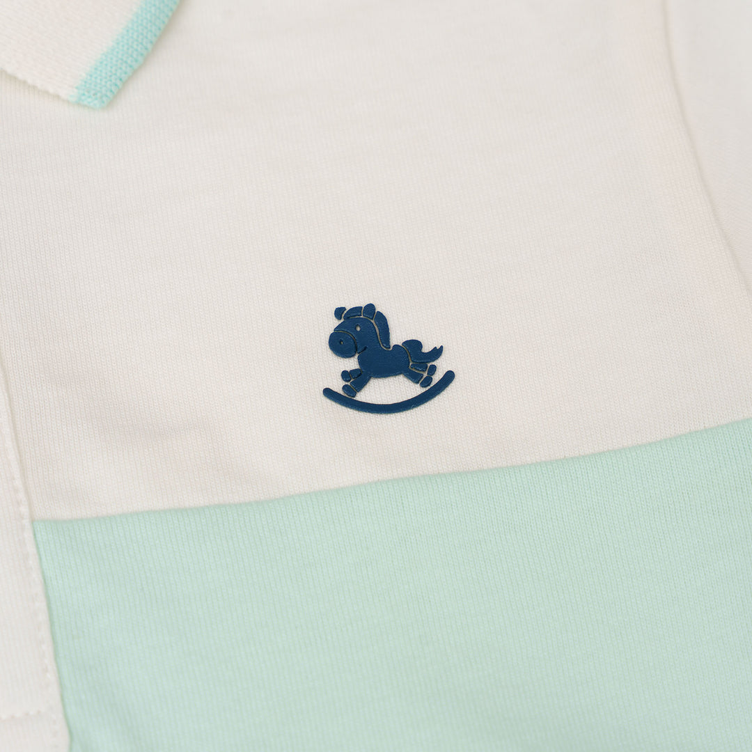 Baby Boy Triple Splash Cut & Sew Short Sleeve Polo (2250441KB)
